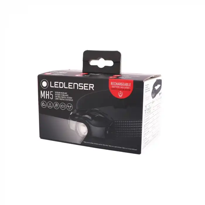 Led Lenser MH5 Black/Gray Kafa Feneri