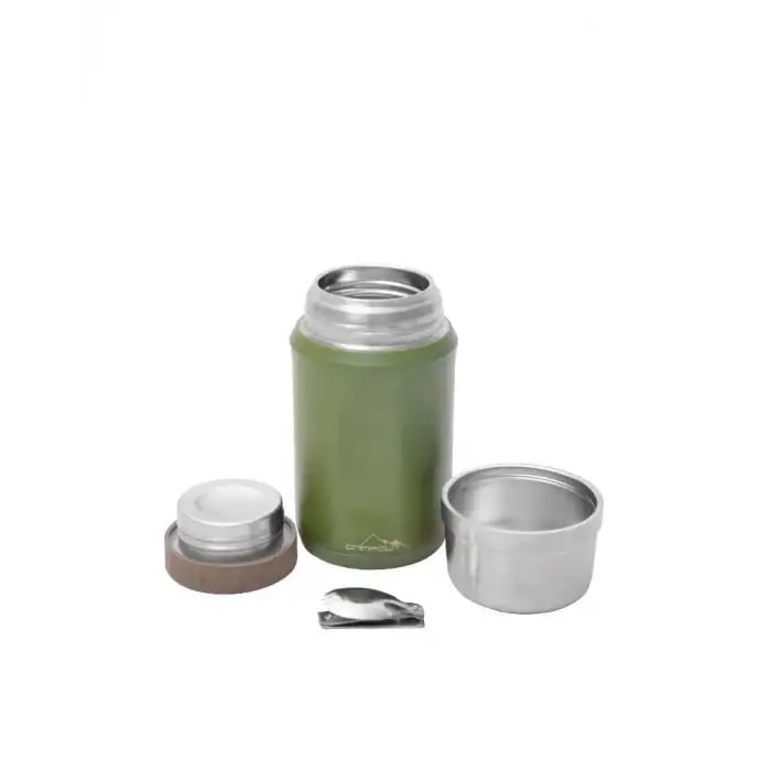 NURGAZ CAMPOUT ÇİFT KATMANLI YEMEK TERMOSU 600 ML - YEŞİL