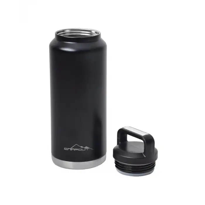 NURGAZ CAMPOUT YEMEK VE BUZ TERMOSU 1000 ML - SİYAH