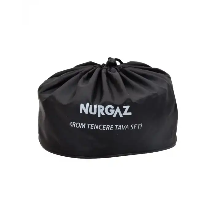 NURGAZ KROM TENCERE TAVA SETİ