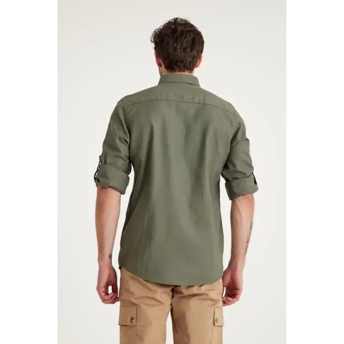 Q&Steinbock Anatolia Erkek Teknik Gömlek  - Haki