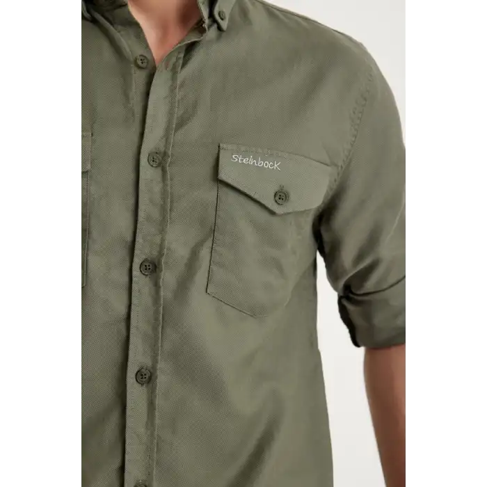 Q&Steinbock Anatolia Erkek Teknik Gömlek  - Haki
