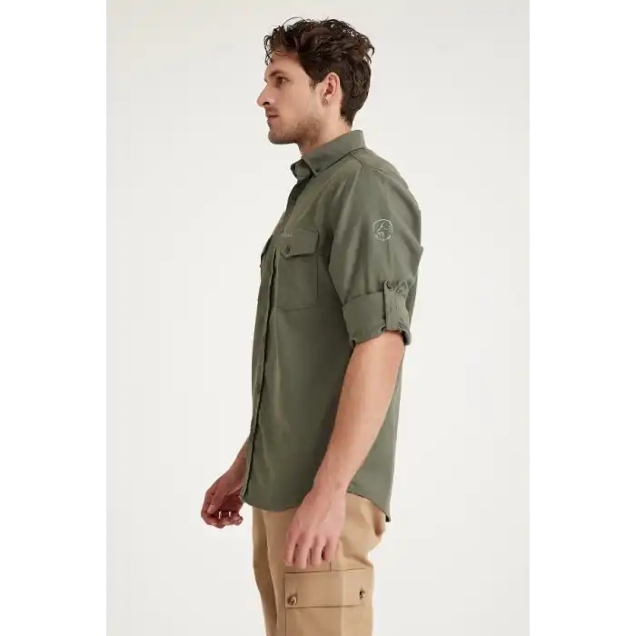 Q&Steinbock Anatolia Erkek Teknik Gömlek  - Haki