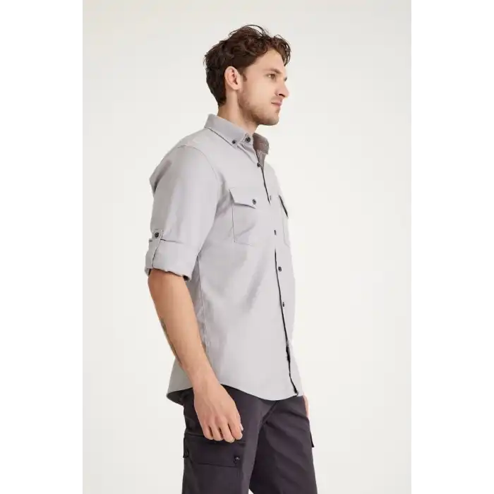 Q&Steinbock Anatolia Erkek Teknik Gömlek  - Antrasit