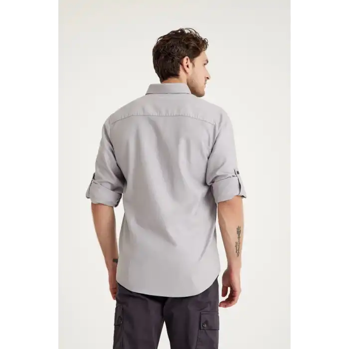 Q&Steinbock Anatolia Erkek Teknik Gömlek  - Antrasit