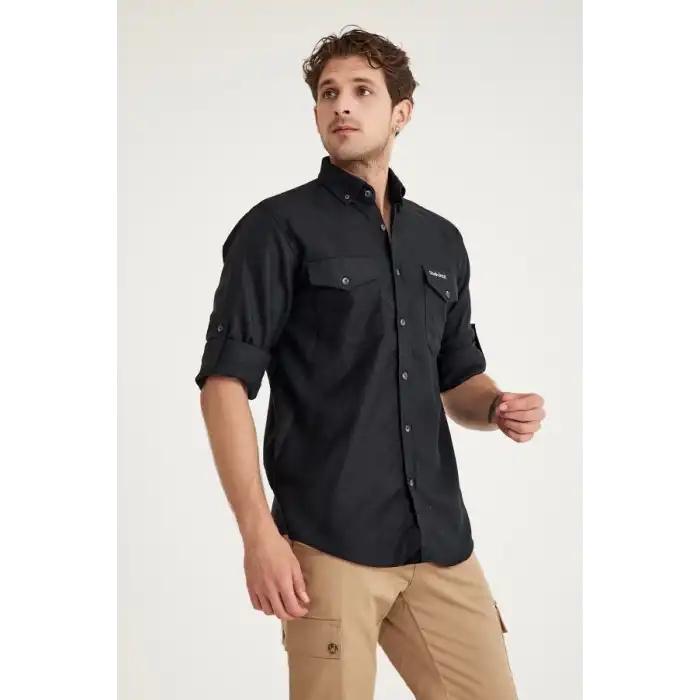Q&Steinbock Anatolia Erkek Teknik Gömlek  - Siyah