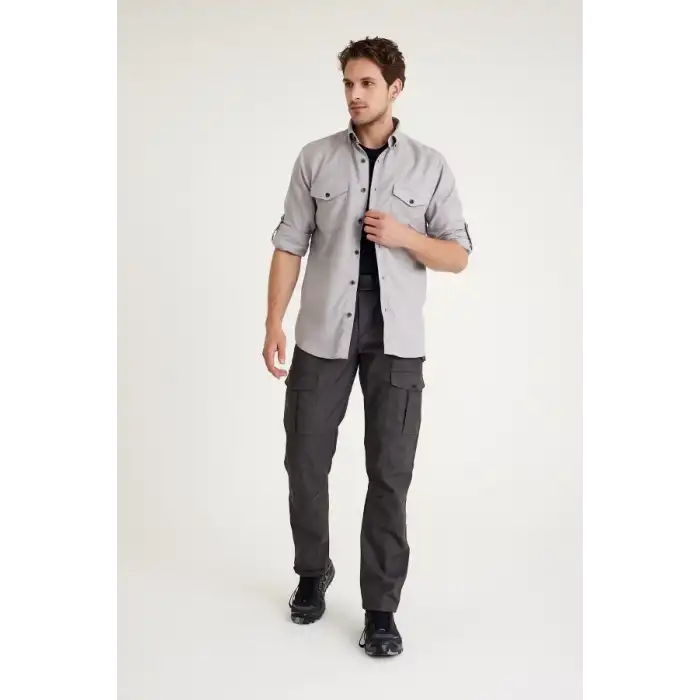 Q&Steinbock Horus Ripstop Teknik Erkek Outdoor Pantolon - Antrasit