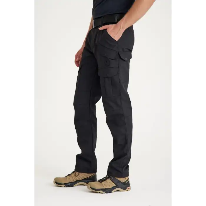 Q&Steinbock Horus Ripstop Teknik Erkek Outdoor Pantolon - Siyah