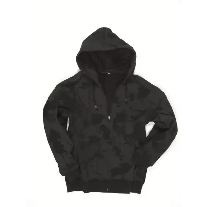 STURM SIYAH KAMO KAPSONLU POLAR