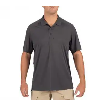 5.11 CHARCOAL S/S HELIOS POLO T-SHIRT