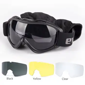 Evolite Balistik Protector Goggle - Siyah MIL-PRF