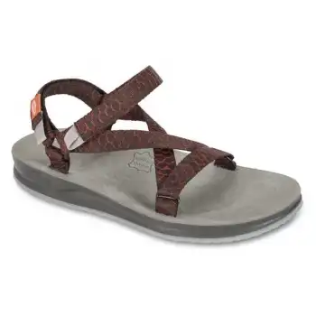 LIZARD SLY SKIN KAHVE SANDALET