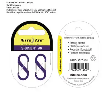 Nite-ize S-Biner Plastik Size 0 Purple