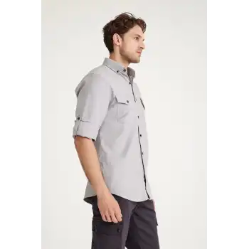 Q&Steinbock Anatolia Erkek Teknik Gömlek  - Antrasit