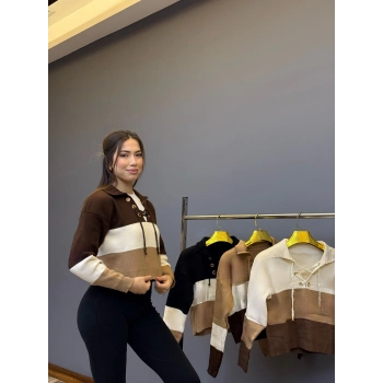 Bağcıklı Triko Kazak