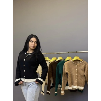 Kol Detaylı Triko Hırka