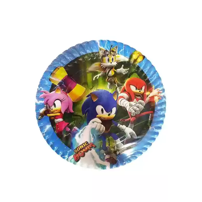 Sonic Boom Temalı 8li Tabak