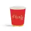 Party Kırmızı Bardak 8li