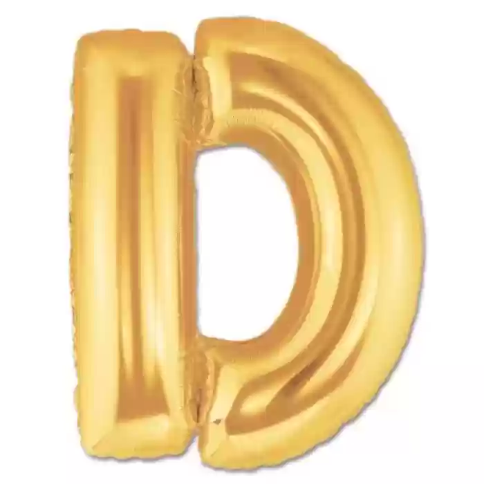 D Harf Folyo Balon GOLD 100 CM (1 METRE)
