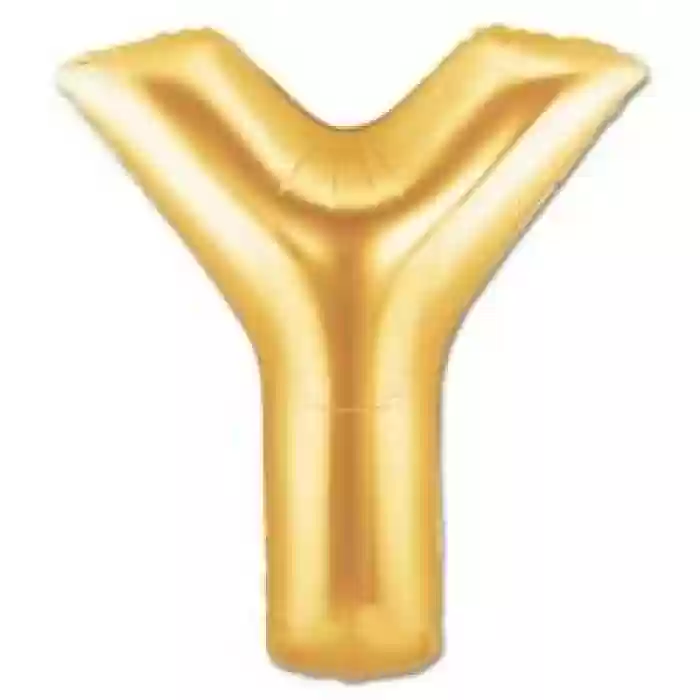 Y Harf Folyo Balon GOLD 100 CM (1 METRE)