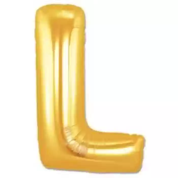 L Harf Folyo Balon GOLD 40 CM (16 İNÇ)