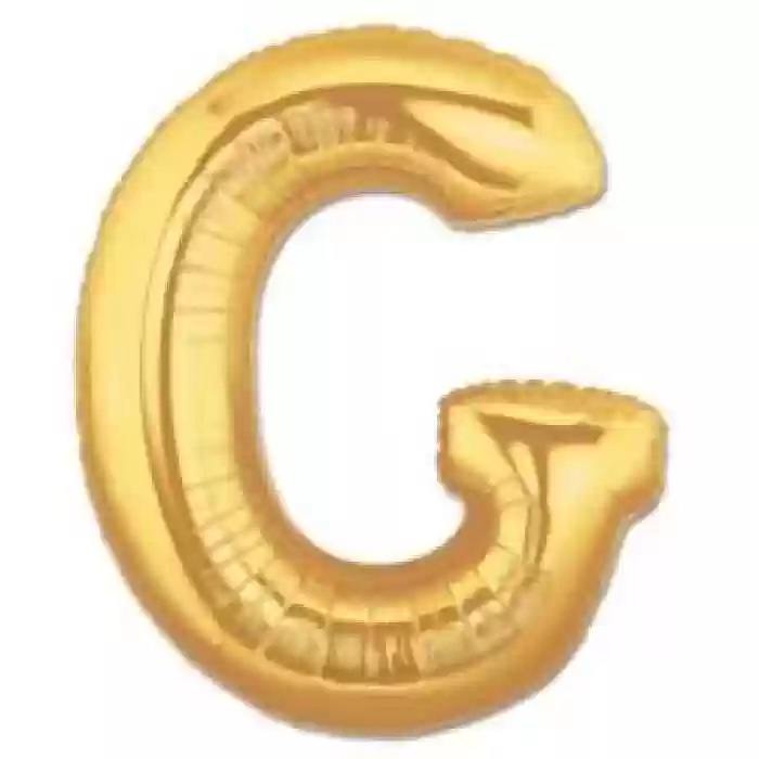 G Harf Folyo Balon GOLD 40 CM (16 İNÇ)