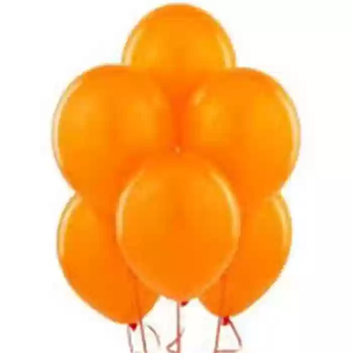 Turuncu Pastel Renk Balon 10 Adet