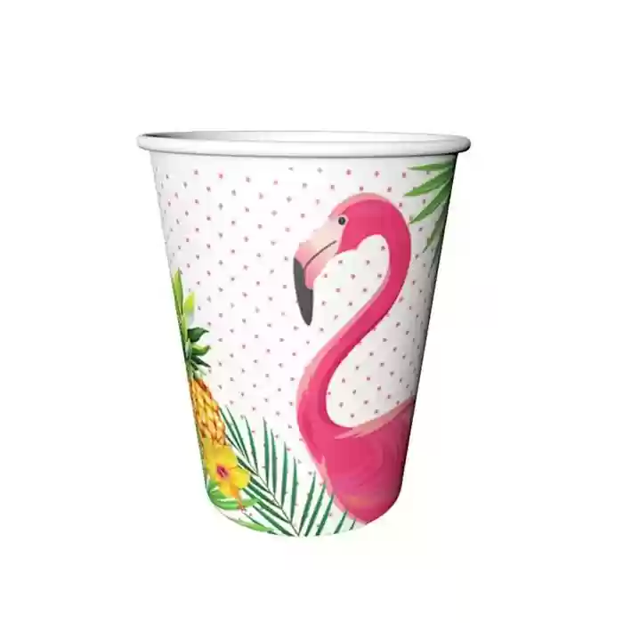 Flamingo Temalı Bardak 8li