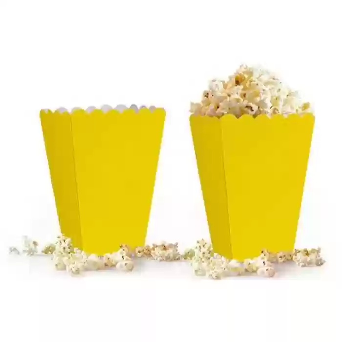 Sarı Popcorn Mısır Kutusu 8li