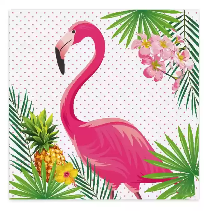Flamingo Temalı Kağıt Peçete 16lı