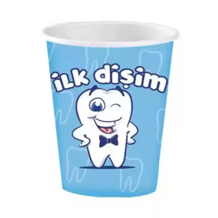 İlk Dişim Çıktı Erkek Bardak 8li