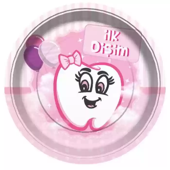 İLK DİŞİM PEMBE 23CM Tabak