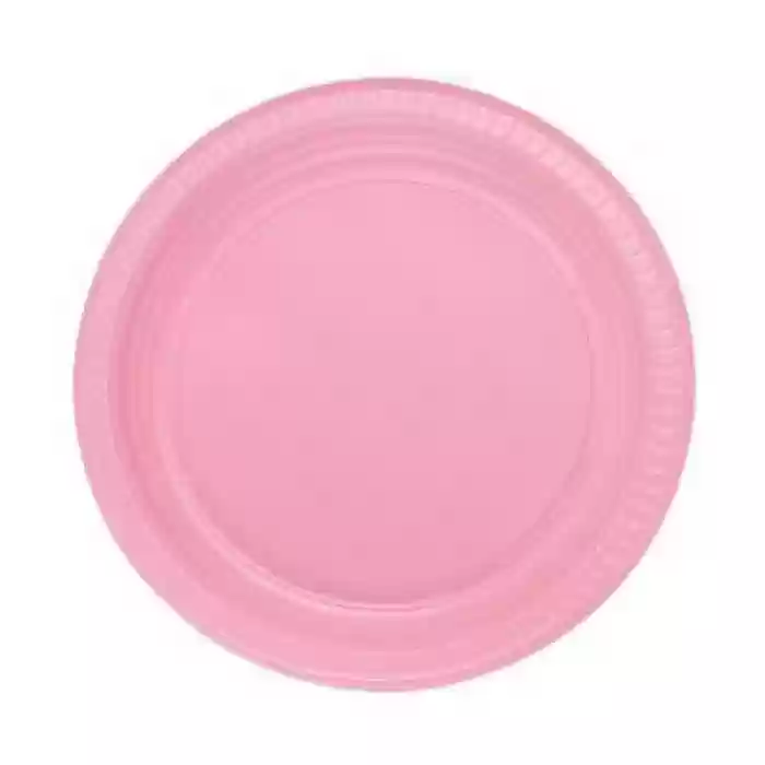Kullan At Tabak Pembe 22 cm 25 Adet - BALONCU PARTY DÜNYASI