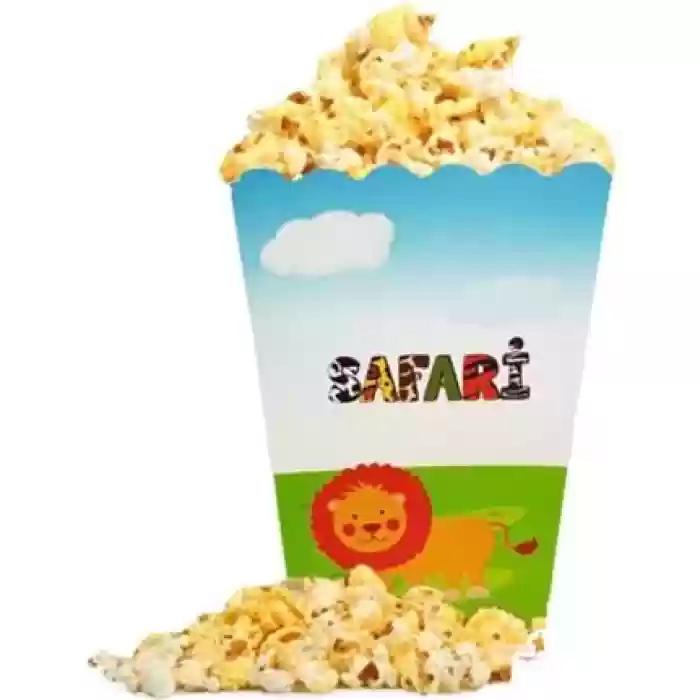 Safari Popcorn Mısır Kutusu 8li