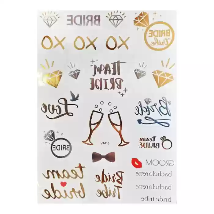 Bride Karışık Baskılı Dövme Set 20li