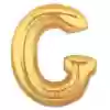 G Harf Folyo Balon GOLD 100 CM (1 METRE)