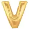 V Harf Folyo Balon GOLD 100 CM (1 METRE)