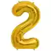 2 RAKAM Folyo Balon GOLD 100 CM (1 METRE)