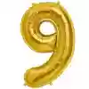 9 rakam Folyo Balon GOLD 40 CM (16 İNÇ)