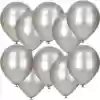 Metalik Gümüş Renk Balon 10 Adet
