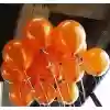 Metalik Turuncu Renk Balon 10 Adet
