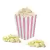 Pembe Çizgili Popcorn Mısır Kutusu 8li