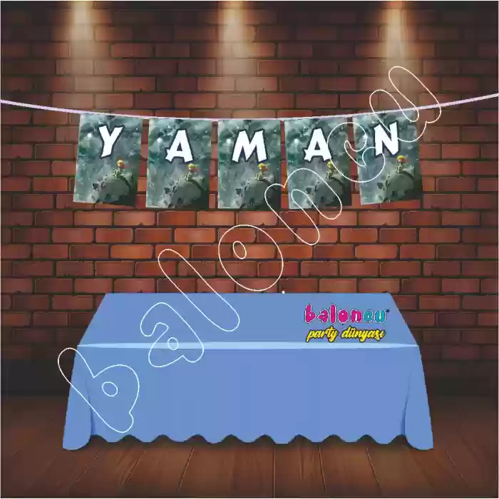 Kişiye Özel Kırlangıç Harf Banner (Flama) Tek Harf