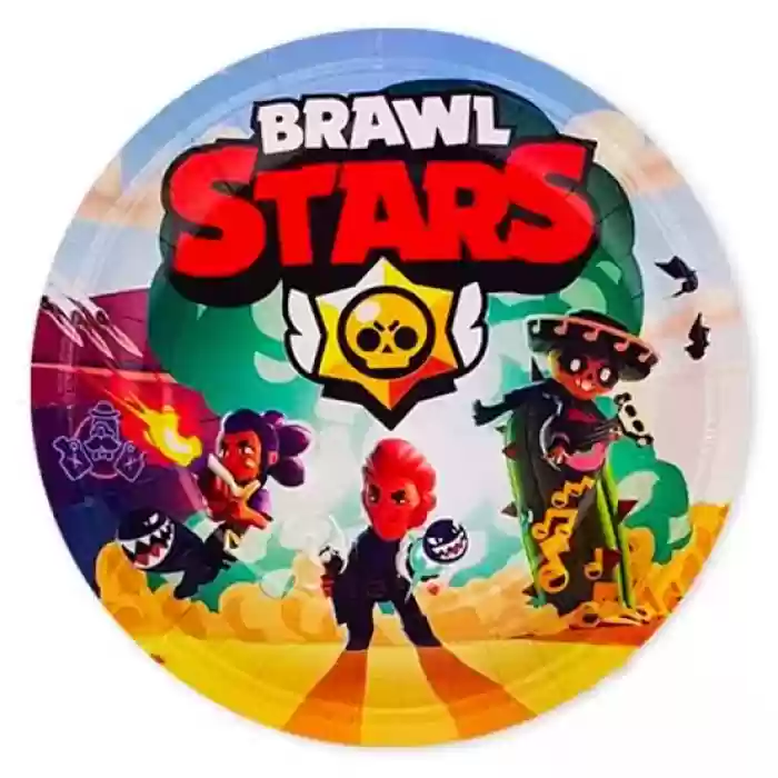 Brawl Stars Temalı Tabak