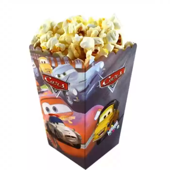 CARS (Arabalar) Popcorn Mısır Kutusu 8li