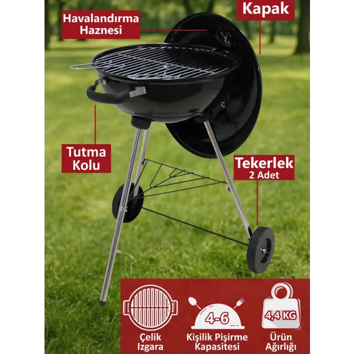 Blooma Eiger Kömürlü Mangal 44 Cm
