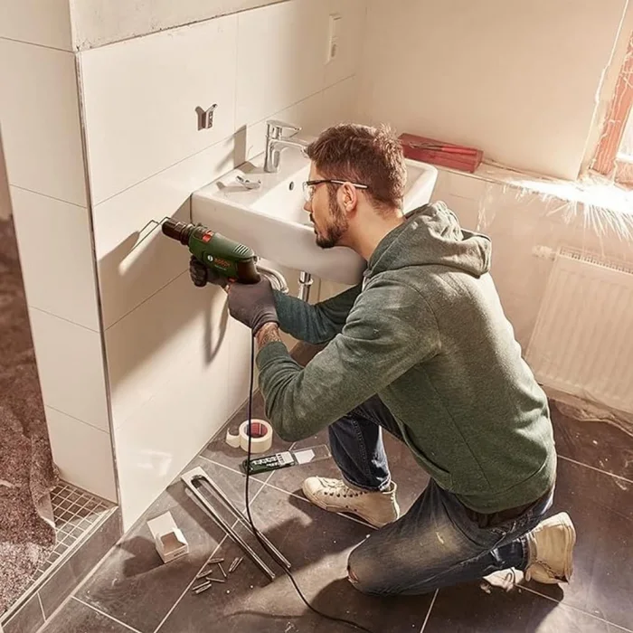Bosch Darbeli Matkap 600 Watt 13mm + 15 Parça Matkap Ucu Vidalama Ucu + 25 Parça Vidalama Ucu Seti