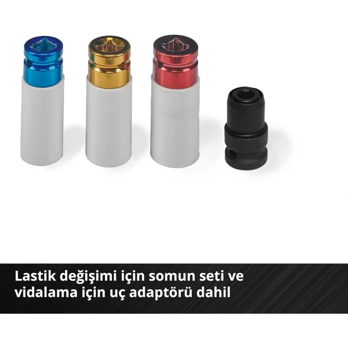 Einhell Impaxxo 18/400 Kömürsüz Akülü Somun Sıkma 18V 4AH Akülü Set