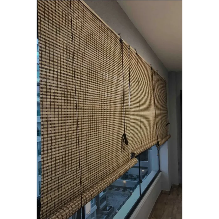 Evesen Bambu Stor Perde Bej Doğal