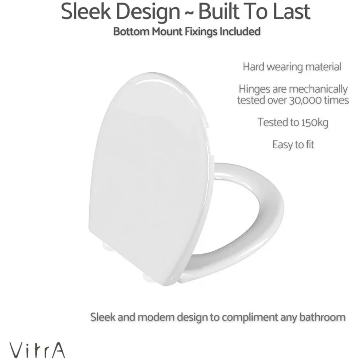 VitrA Yavaş Kapanır Ses-yok Klozet Kapağı Model-1 109-003-909